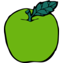 download Apple clipart image with 90 hue color