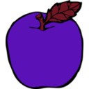 download Apple clipart image with 270 hue color