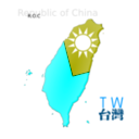 download Map Based Flag Of Taiwan clipart image with 180 hue color