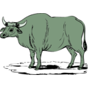 download Gaur clipart image with 90 hue color