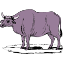 download Gaur clipart image with 270 hue color