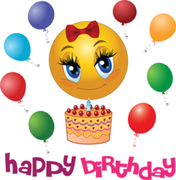 Girl Birthday Smiley Emoticon