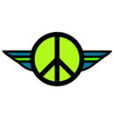 download Wings Of Peace 2 Color clipart image with 45 hue color