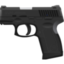 download Gun 40 clipart image with 225 hue color
