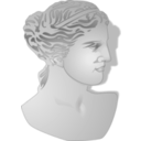 download Venus De Milo Portrait clipart image with 315 hue color