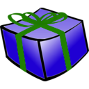 download Gift clipart image with 225 hue color