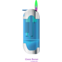 download Green Burner 01 clipart image with 90 hue color