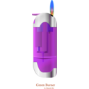 download Green Burner 01 clipart image with 180 hue color