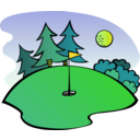 download Golf Course clipart image with 45 hue color