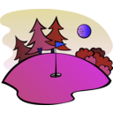 download Golf Course clipart image with 225 hue color