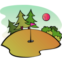 download Golf Course clipart image with 315 hue color