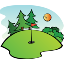 download Golf Course clipart image with 0 hue color