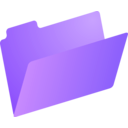 download Folder Icon clipart image with 225 hue color
