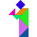 download Tangram clipart image with 90 hue color