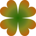 download Four Leaf Clover clipart image with 315 hue color