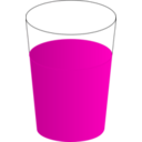 download Drinking Glass With Red Punch 01 clipart image with 315 hue color