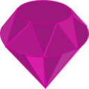 download Ruby No Shading Square Area clipart image with 315 hue color