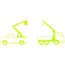 download Lift And Crane Trucks clipart image with 45 hue color