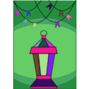 download Ramadan Lamp clipart image with 270 hue color