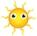 Happy Cartoon Sun