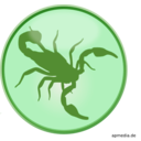 download Star Sign Scorpion clipart image with 90 hue color