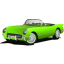 download Corvette 1953 Red clipart image with 90 hue color