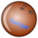 download My Bowling Ball clipart image with 225 hue color