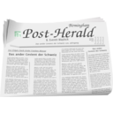 download News Paper clipart image with 315 hue color