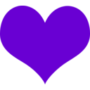 download Heart clipart image with 270 hue color