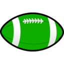 download Rugby Ball clipart image with 90 hue color