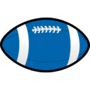 download Rugby Ball clipart image with 180 hue color