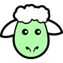 download Sheep Icon clipart image with 90 hue color