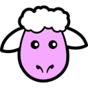 download Sheep Icon clipart image with 270 hue color