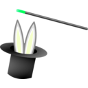 download Magic Hat And Wand Nath R clipart image with 90 hue color