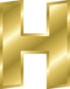 Effect Letters Alphabet Gold