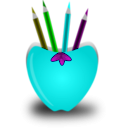 download Pen Stand clipart image with 180 hue color