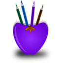 download Pen Stand clipart image with 270 hue color