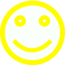 download Smiley Face clipart image with 180 hue color