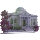 download Carnegie Library Building clipart image with 225 hue color