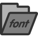 download Folder Fonts clipart image with 225 hue color