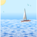 Sea Scene With Boat