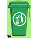 download Dog Trash Can clipart image with 45 hue color