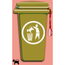 download Dog Trash Can clipart image with 315 hue color