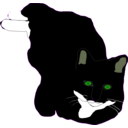 download Feline clipart image with 45 hue color