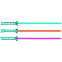 download Lightsaber Single clipart image with 180 hue color