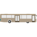 download Bus clipart image with 180 hue color