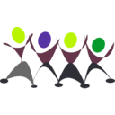 download Dancing People clipart image with 45 hue color
