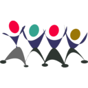 download Dancing People clipart image with 315 hue color