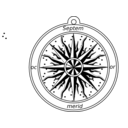 download Compass Rose 1595 clipart image with 90 hue color