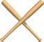 Crossed Bats Baseball